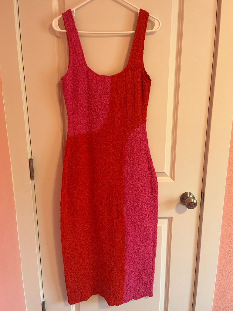 Mara Hoffman Pink & Red Sloan Dress — image 2 of 4